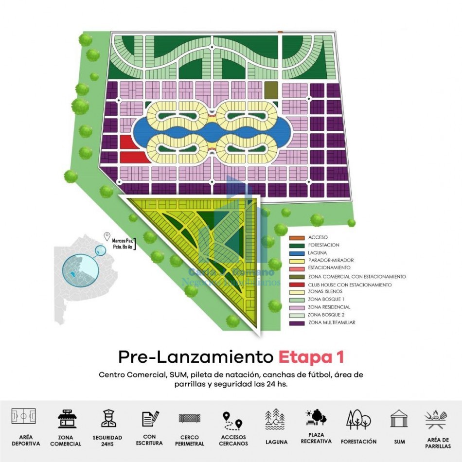 VENTA LOTE BARRIO CERRADO, MARCOS PAZ